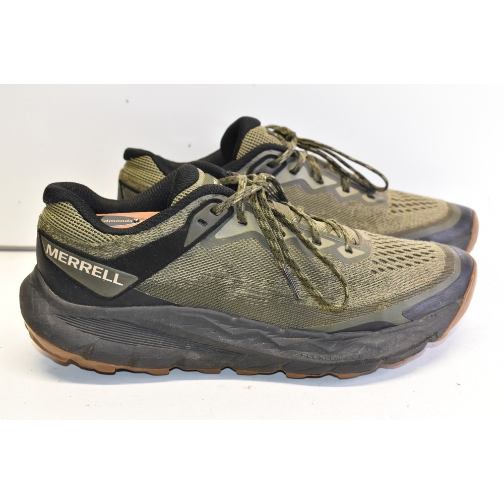 Merrell Nova 4 Trail Running‎ Shoes Olive Green Drab Mens 8 Hiking Outdoors Gorp